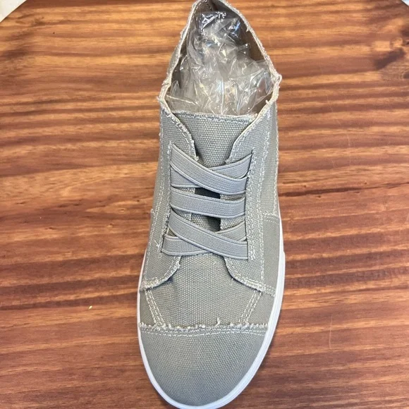 NEW Olive Green Elastic Lace Women’s Shoes- Size 8 - Picture 4 of 11